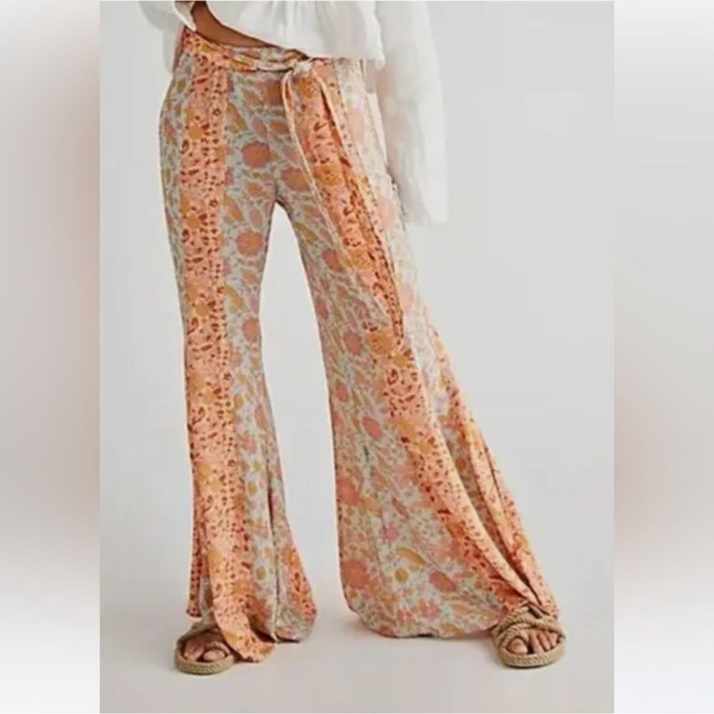 Free People Bali Sultry Boho Flare Pants XS
